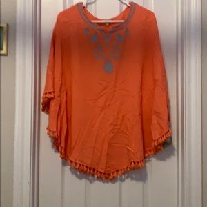 Orange blouse